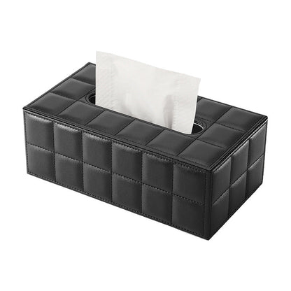 Leather Tissue Box Cover - Detail View 3