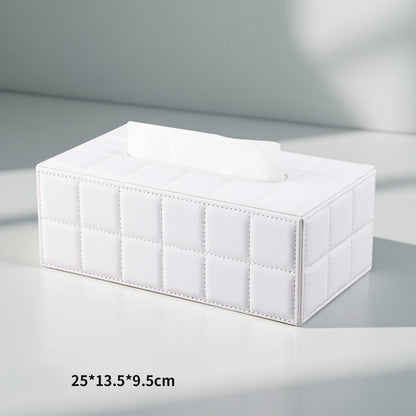 Leather Tissue Box Cover - Detail View 5